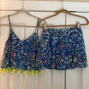 Lilly Pulitzer skort Set Size small. Gently used.